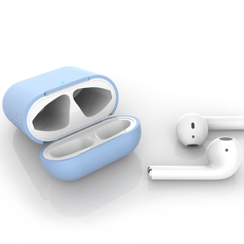 Funda de silicona para auriculares funda de Airpods 2, delgada para Airpods funda protectora, generación de auriculares, carcasa anticaída, nueva