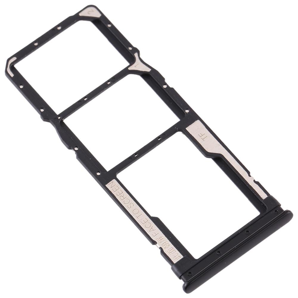 2 Slot SIM Card Tray for Xiaomi Redmi Note 8 Micro SD Card Tray for Redmi Note 8 Cell Phone: Black Color
