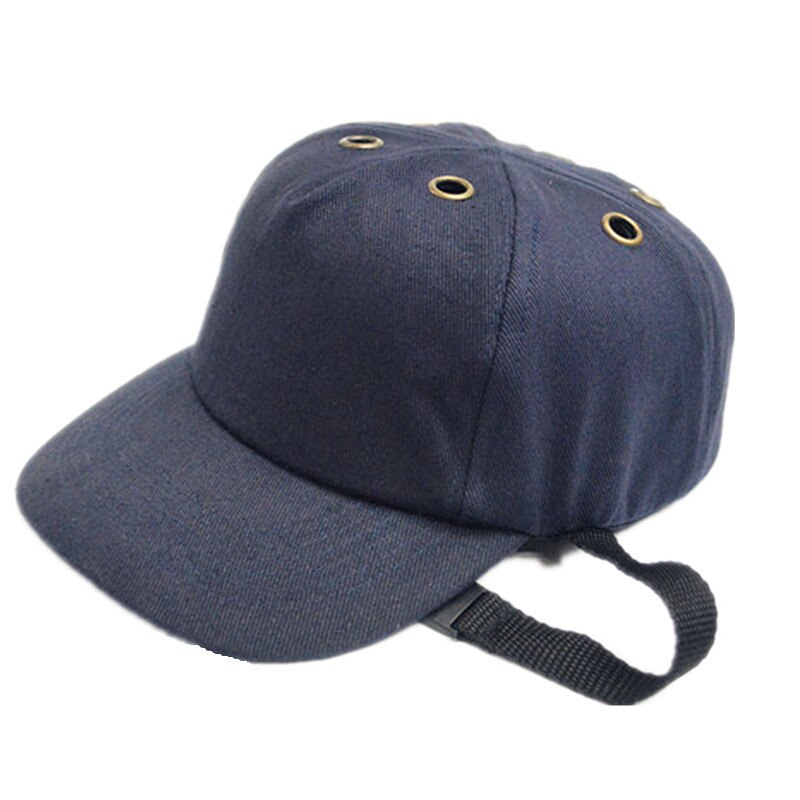 Bump cap arbejdssikkerhedshjelm baseball hat stil beskyttende sikkerhed hard hat til arbejdspladsen slid hovedbeskyttelse dybblå