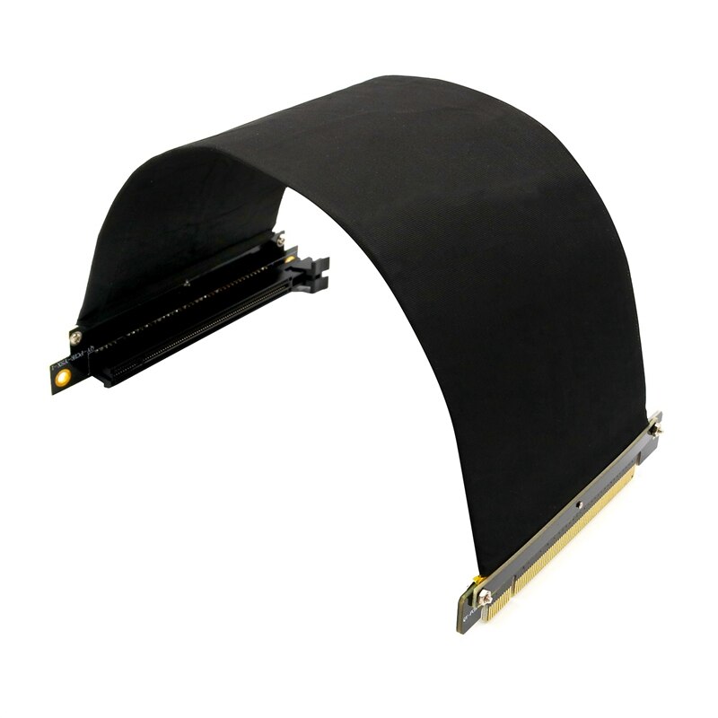 PCI äußern PCI-E 3,0 16X Verlängerung Kabel flexibel hoch Geschwindigkeit (25cm-90 Grad)