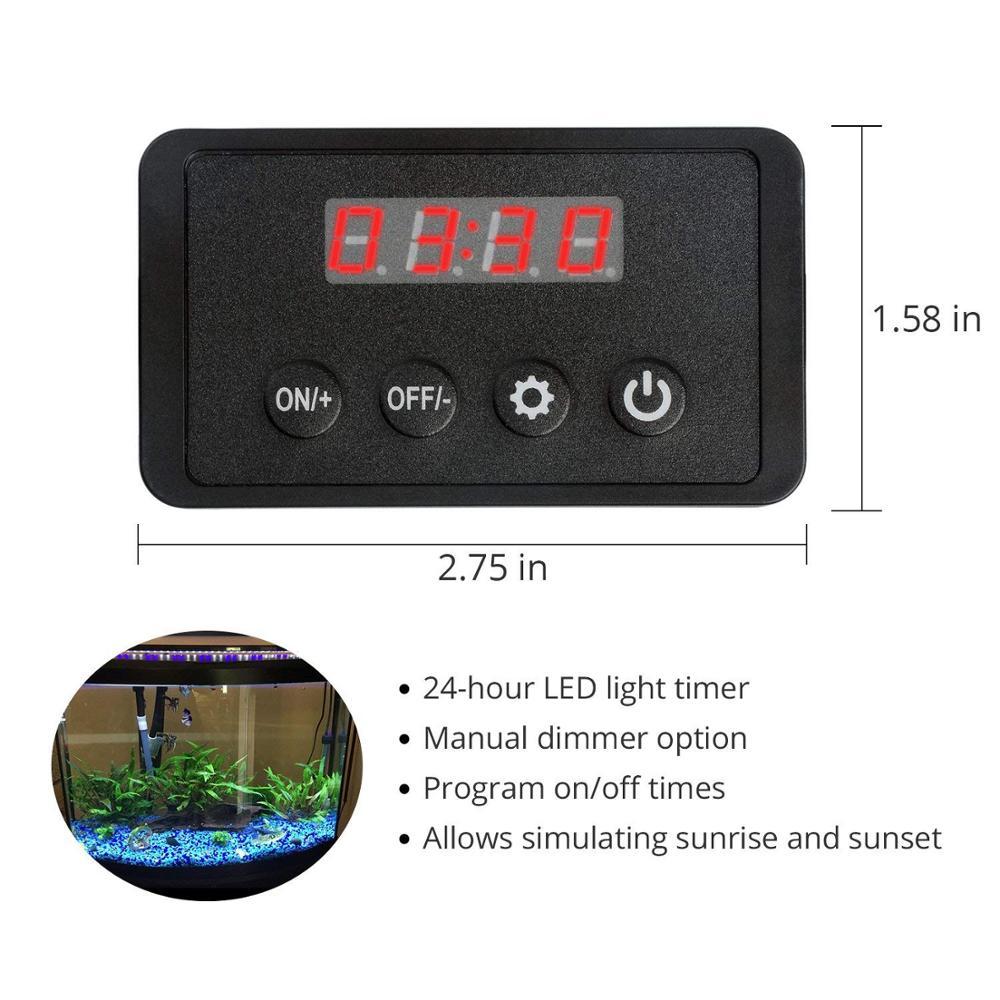 Chihiros, serie A PLUS, iluminación Led de Aquarum, luz de crecimiento para plantas, tapa o fijación colgante con Control remoto de brillo: 100-Lve Timer Ctrl