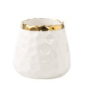 Golden Tableware Marbled Ceramic Cutlery Set Storage Tank Gold Spoon and Fork Set Mirror Coffee Fork Dinner Set: White