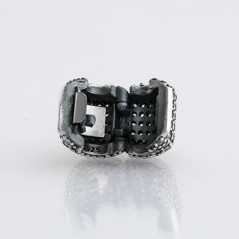 925 sterlina d'argento pavimenta il cristallo zirconia clip di perline di blocco Fermacorda E Ganci Branello Originale JIUHAO Braccialetto di Fascino Monili che fanno