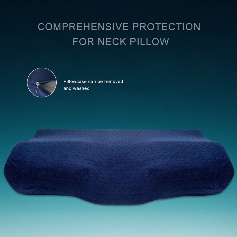 Memory Foam Bedding Pillow Neck protection Slow Rebound Memory Foam Butterfly Shaped Pillow Health Cervical Neck size in 50*30CM