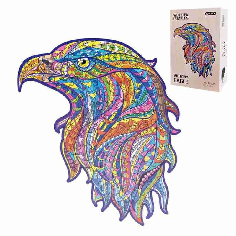 Puzzel Houten Puzzel Cartoon Dier Houten Legpuzzels Speelgoed Vroege Educatief Speelgoed Kerst Cadeau Voor Kinderen Cartoon Lion Dragon: L