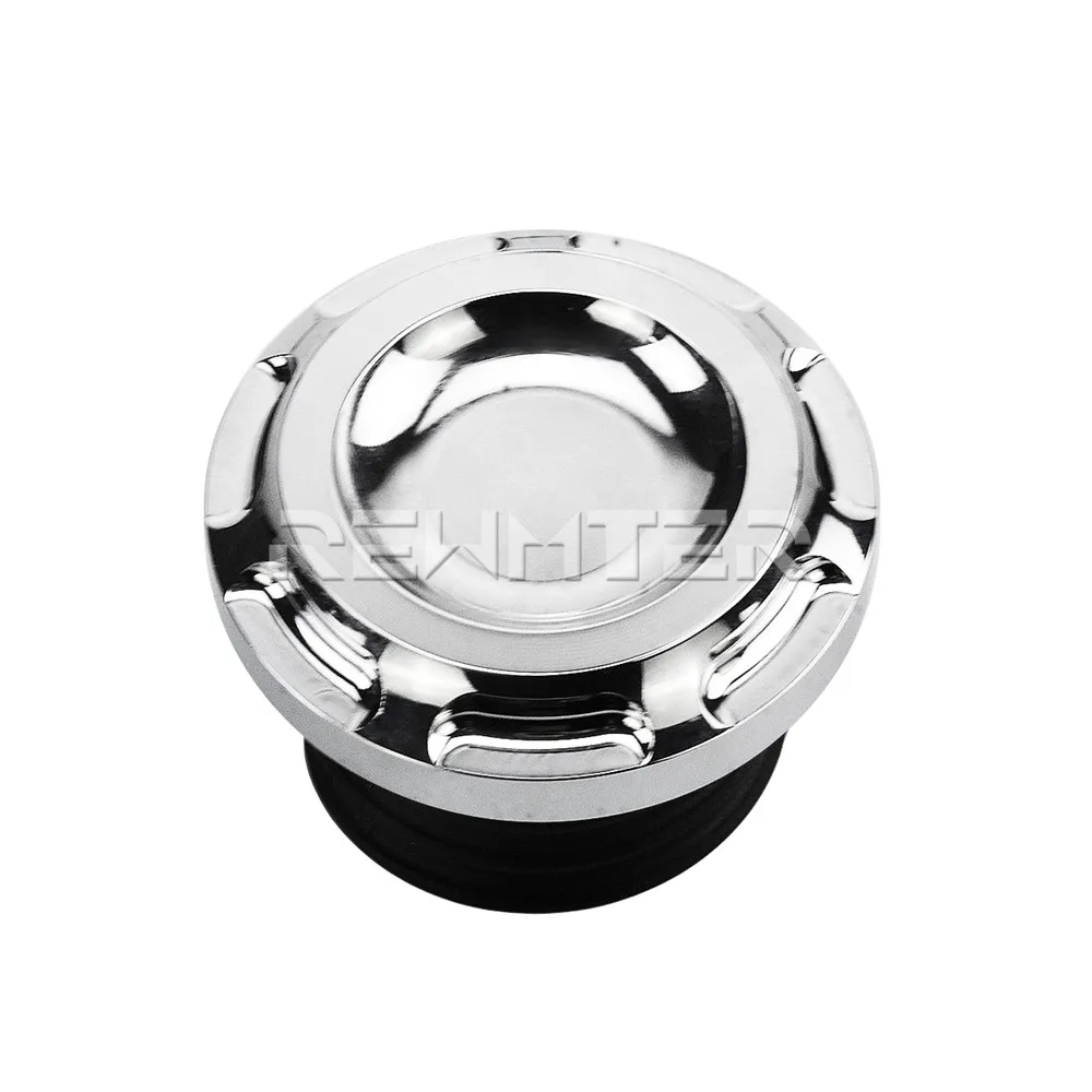 Motorcycle CNC Aluminum Fuel Gas Tank Vented Decorative Oil Cap For Harley Touring Road King Softail Dyna Sportster XL 1200 883: Ivory