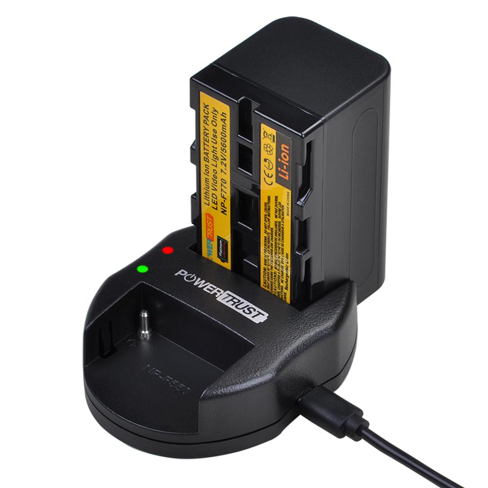 Batteria NP-F750 + Caricabatterie Duale - 5000mAh, Per Sony CCD-TRV93, HDR-FX1 E Altri - Foto 4