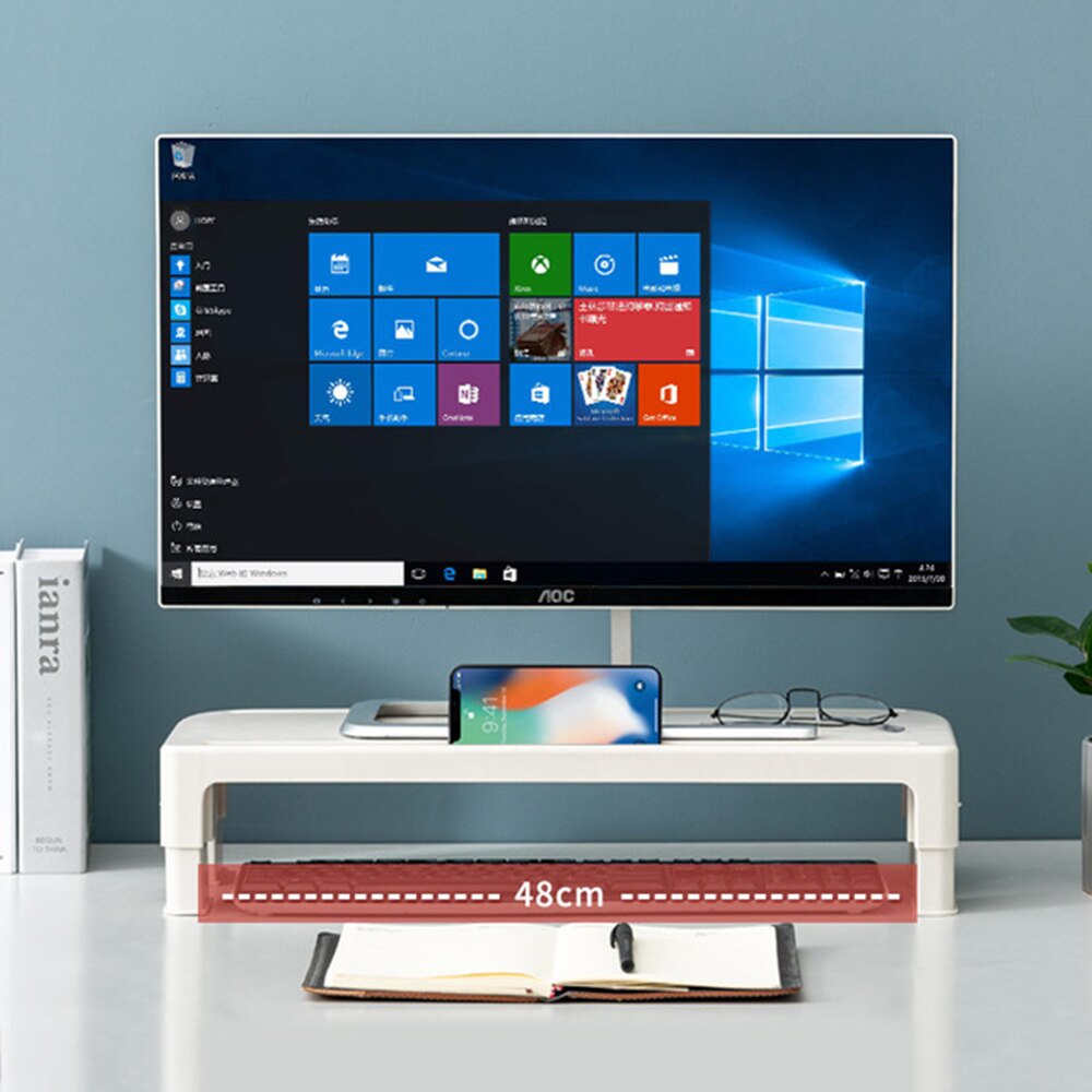 Computer Monitor Stand Multi-function Laptop Stand Desk PC Notebook Desktop Screen Riser LCD LED Monitor Stand Protect the neck