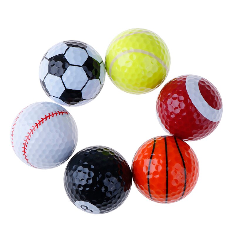 Kleurrijke Sport Golfballen Golf Game Sterke Veerkracht Kracht Sport Praktijk Grappig Ballen Indoor Outdoor