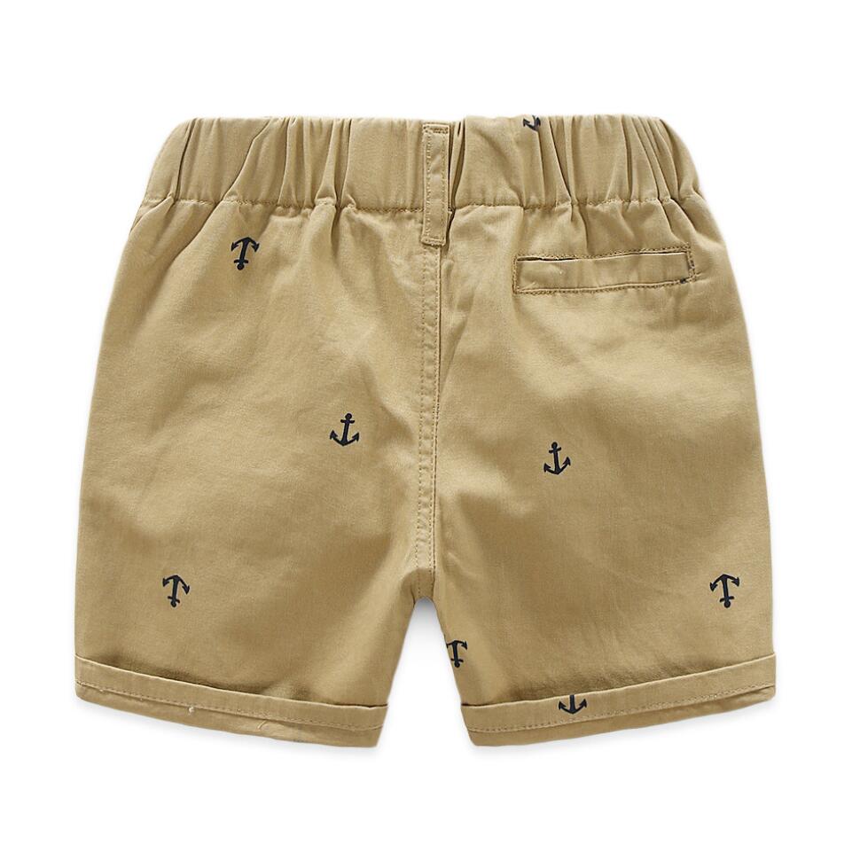 2-7 år baby drenge shorts sommertøj bukser lille anker sydkorea stil drenge afslappede shorts børn overalls