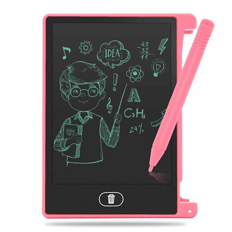 Tableta de escritura LCD de 4,4 pulgadas para niños, tablero gráfico de dibujo y pintura, , creatividad, Fantasía