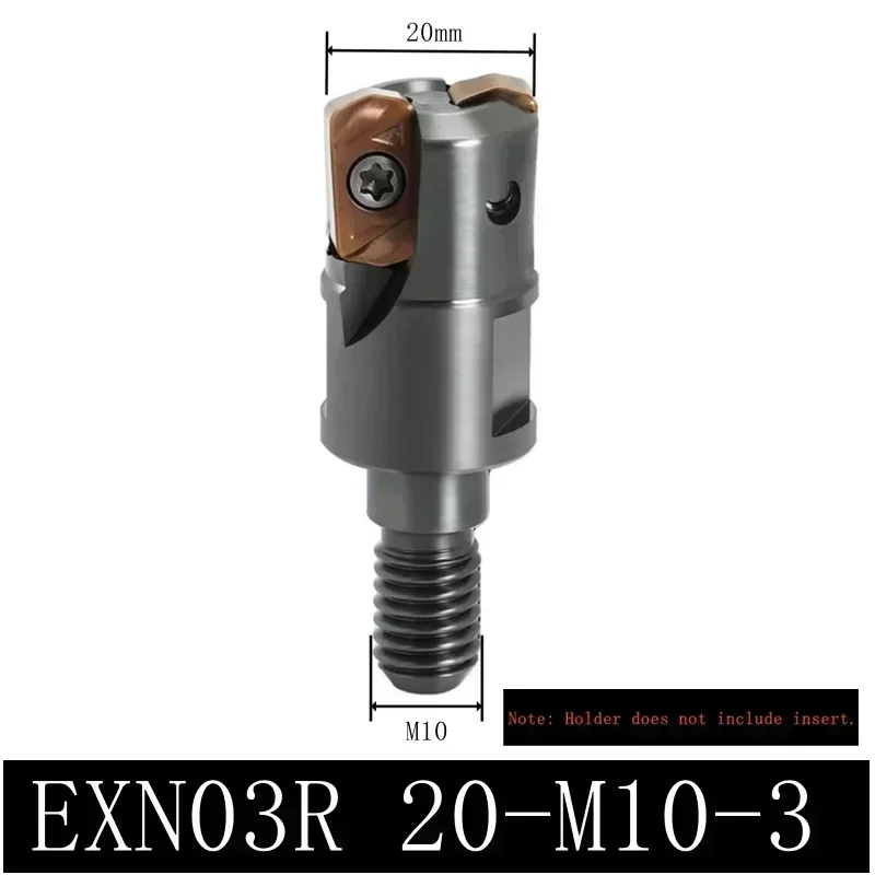 Serie EXN03R Supporto per fresatura bifacciale ad avanzamento rapido per LNMU0303 LNMU0303ZER Inserti in metallo duro di alluminio Fresa frontale CNC