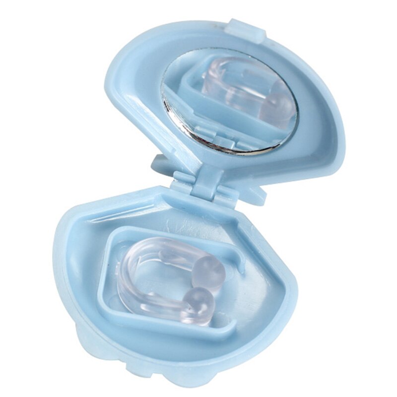 Silicone Magnetic Anti Snore Stop Snoring Nose Clip Sleep Tray Sleeping Aid Apnea Guard Night Device with Case: Default Title