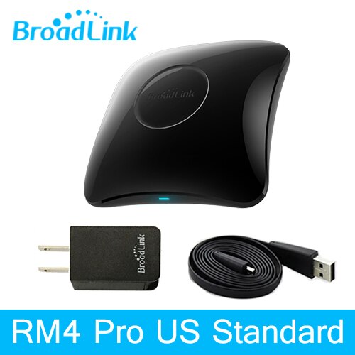 Broadlink RM4 Pro Rm4C Mini Smart Home Automation WiFi IR RF Universal Intelligent Remote Controller Work With Alexa: RM4 Pro US Version