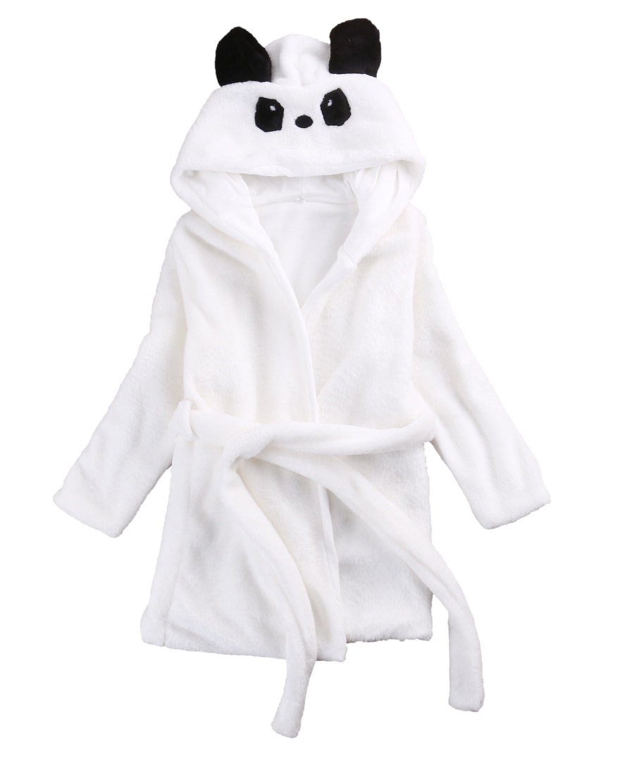 Søde børn baby dreng piger vinter varmt dyr nattøj koral fleece badekåbe pyjamas sæt
