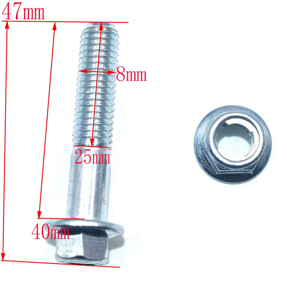 8/10Mm Wiel Spanner Gids Drive Keten Roller Katrol Schroef Voor Atv Crf Cr Xr Enduro Motorfiets Mini bike Motocross Dirt Bike: 8MM 47mm