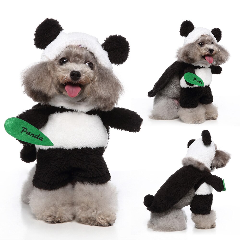 Leuke Panda Kleding Honden Halloween Decor Huisdier Kostuum Hond Kat Grappige Staande Kleding Set Cosplay Kleding Voor Kleine Hond Levert