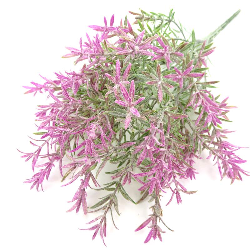 1pc kunstige planter gren naturtro plast kunstige blomsterstamme faux plante stamme fotografering rekvisitter bryllupsfest dekoration: Violet