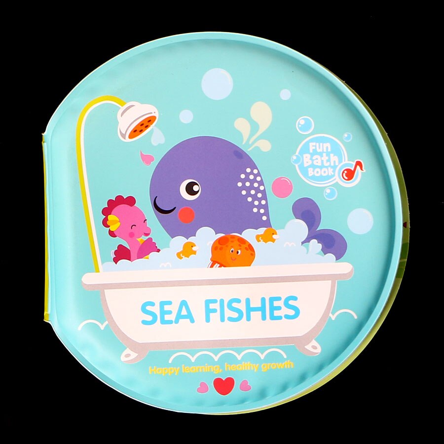 Di acqua del fumetto Divertente Da Bagno Libri con il Suono BB, di Nuoto Bagno Giocattolo Per Bambini Impermeabile Libri Primi Giocattoli Educativi Per I Bambini: sea fishes