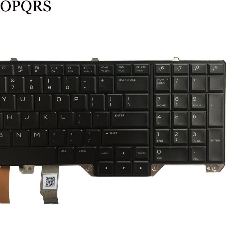 für Dell Alienware M17 17 R4 R5 uns/Spanisch/Französische Laptop-Tastatur mit Hintergrundbeleuchtung 0ND5TJ PK1326T1B01