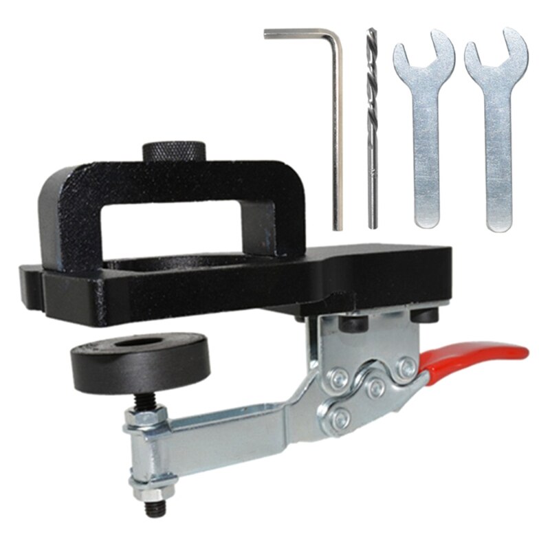 Adjustable Hinge Boring Jig 35mm Hole Opener Positioning Hinge Hole Locator Wood Cutter Guide Sleeve Punch Locator: 5PCS