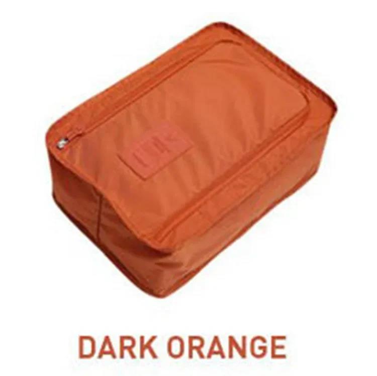 Waterdichte schoenentas voor op reis, draagbare schoenenopbergtas, organizer tas, schoenensorteertas, multifunctioneel: Oranje