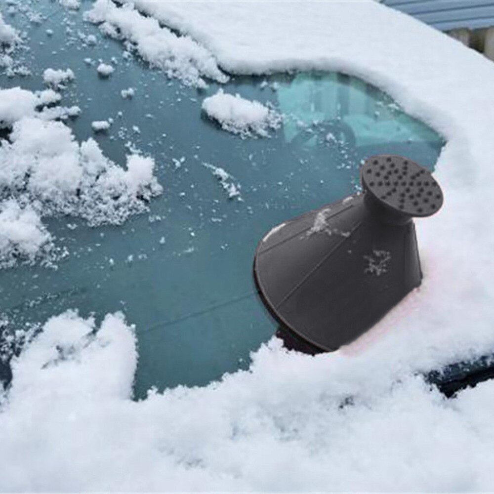 Auto Car Magic Window Windshield Car Ice Scraper Shaped Funnel Snow Remover Deicer Cone Deicing Outdoor Windows Cleaning Tool