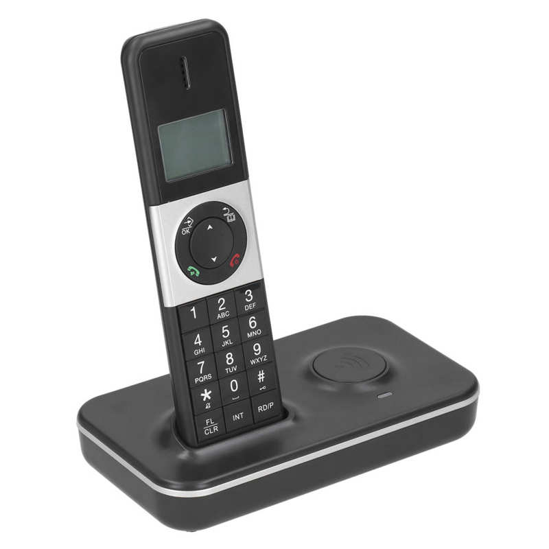 Digital Cordless Telephone Desktop Fixed Telephone Landline Phone with Caller ID Display Hands-Free for Home Office US Plug