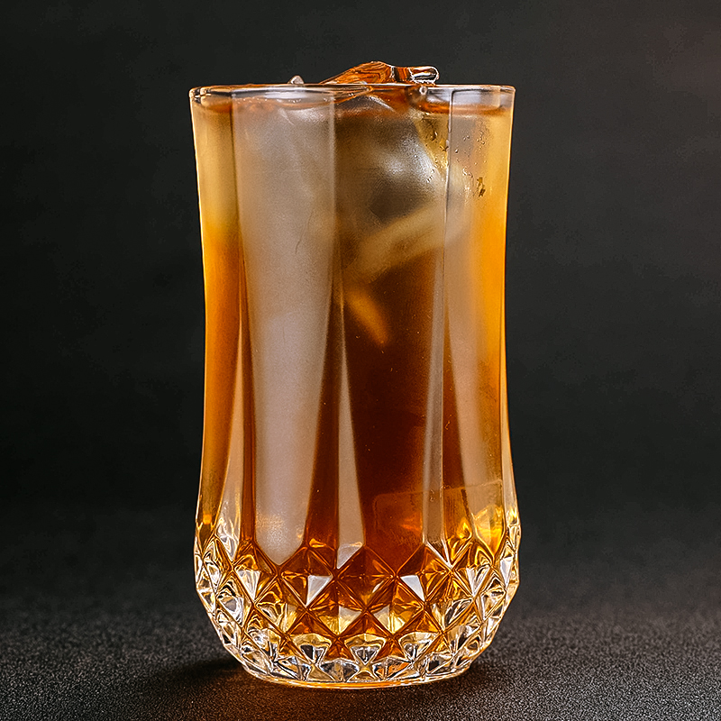 300-400ml Runde Unterseite Diamant Whiskey Glas vereist Kaffee Becher Wodka Colin Glas Seabo Tasse Saft Cocktail Glas trinken Ausrügestochen