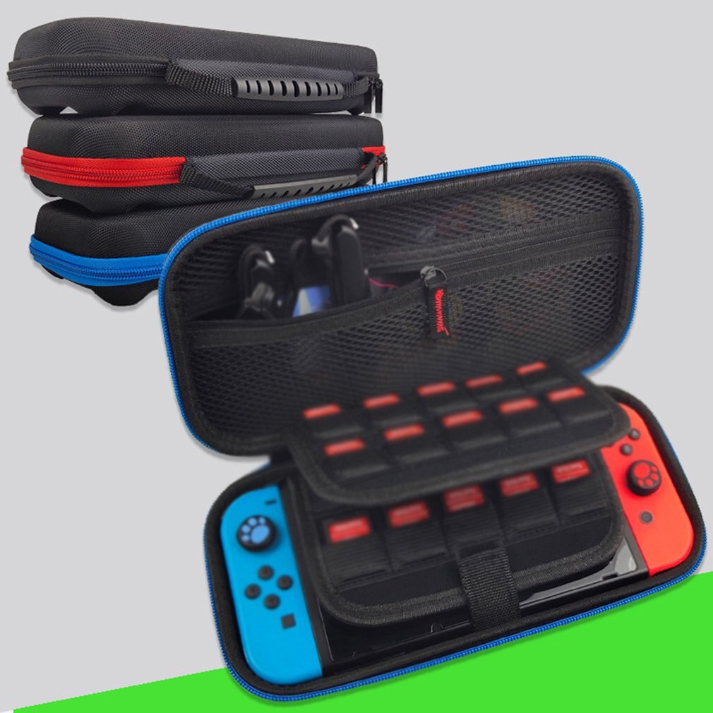 For Switch Carrying Case for Nintendo Switch with 20 Games Cartridges Protective Hard Shell Travel Carrying Case Pouch