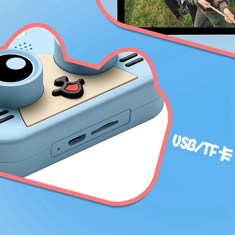 1200w wifi barnkamera mini söt katt digital barnkamera för barn baby foto selfie 1080p kamera barn baby