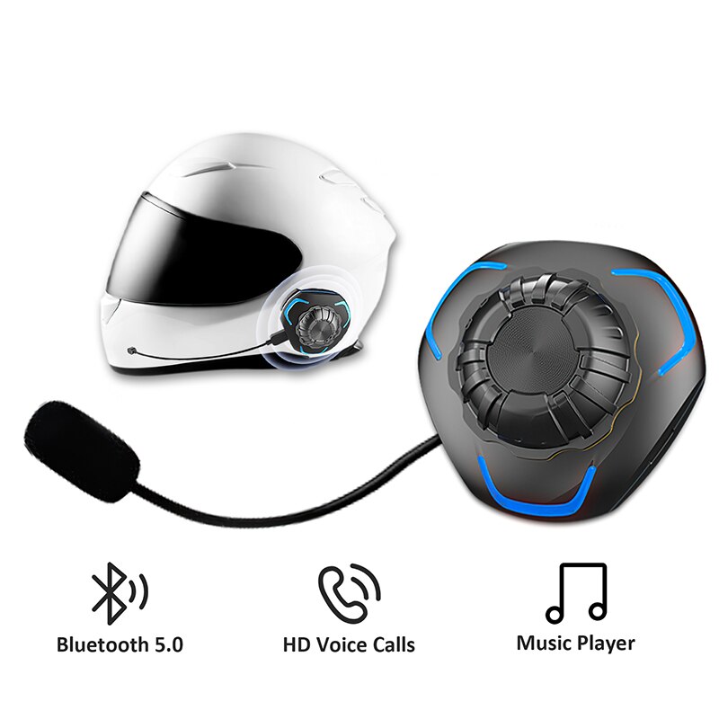 Motorcycle Helmet Bluetooth Headset Wireless Hands-free Outdoor Waterproof Sport Speakers Music Call Control Helmet Audio System