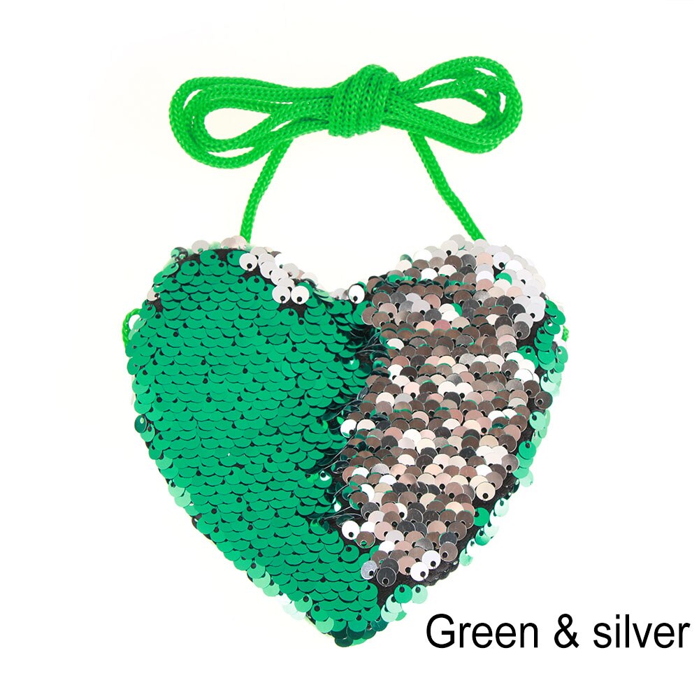 New Fashion Mermaid paillettes portamonete portafoglio per bambini ragazza borsa scintillante borsa da donna borsa con cerniera pacchetto pochette: GS