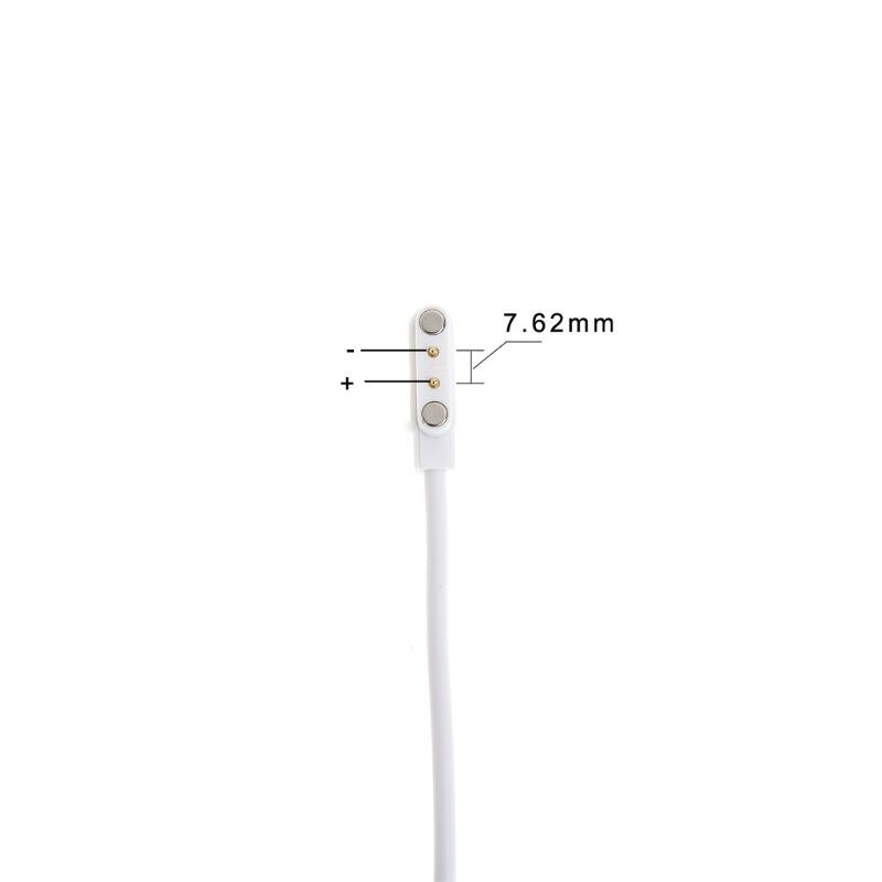 Magnetic USB Charging 2 Pins Distances 7.62mm Power Supply Cable For Smart Watch X7JB