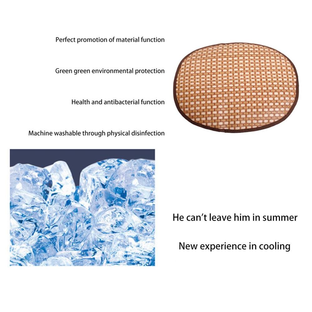 Oval Shape Fashionable Lovely Cute Pet Dog Cat Summer Mat House Bed Soft Breathable Pet Sleeping Mat Pets Dogs Animal Pad