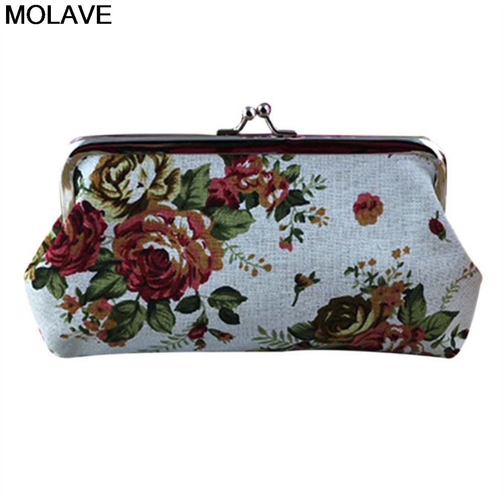 Molave carteira feminina de bolso, mini carteira de mão para mulheres, retrô, vintage, com fecho, bolso para moedas, niqueleira