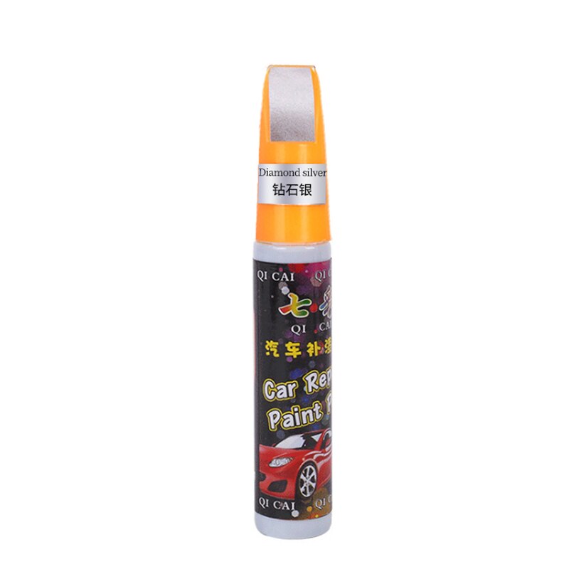 20 Colors Car Scratch Repair Paint Pen Auto Touch Up Pen Car Care Scratch Clear Remover Paint Care Auto Mending Fill Paint Pen: Diamond Silver