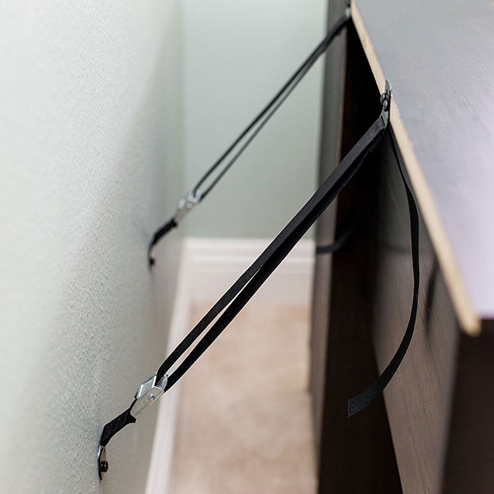 2 pz Mobili Parete di Protezione di Sicurezza Del bambino di TV a schermo Piatto bambino anti-Punta Cinghia di Blocco per I Bambini
