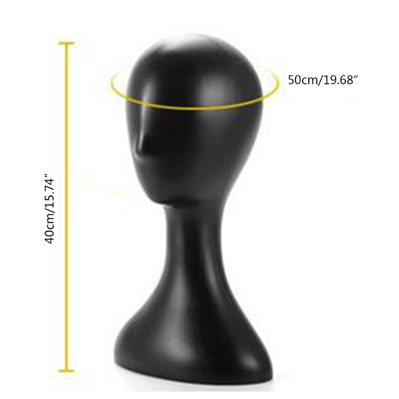 Lady high plastic head wig head female model head
