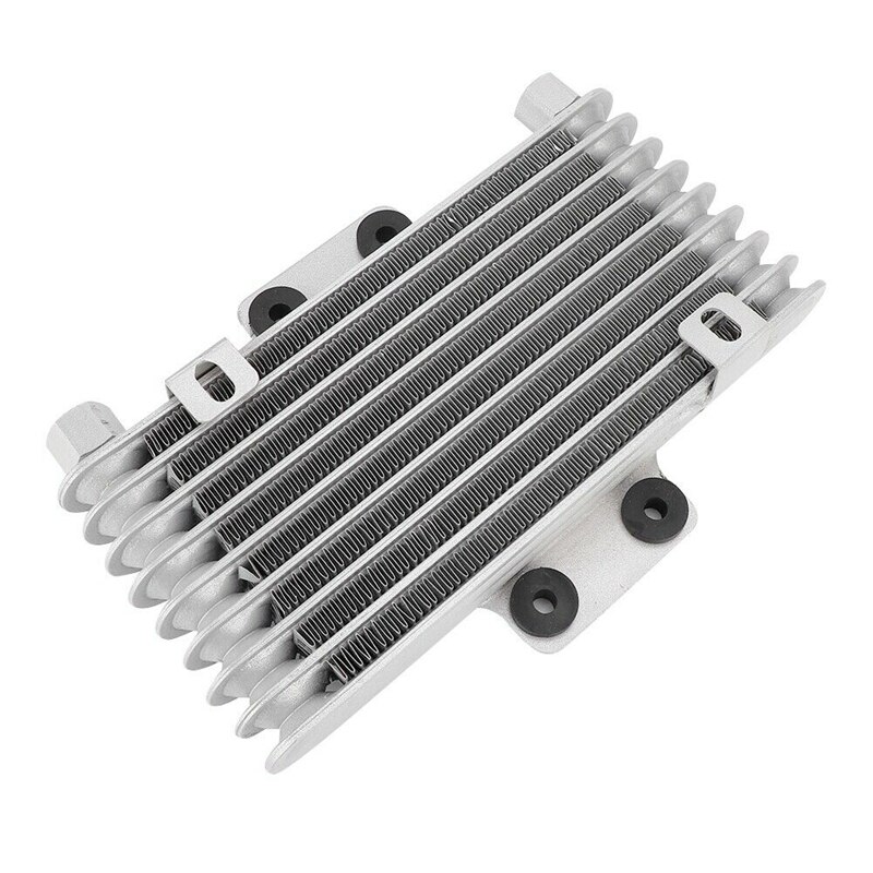 Motorcycle Engine Oil Cooler Fan Cooling Radiator Aluminum 125Ml Universal for Motorcycle Dirt Bike ATV