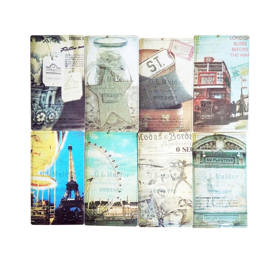 20 Stks/partij Vintage Romantische Post Card Classic Parijs Card Set Memory Ansichtkaarten Kan Worden Gemaild Wenskaart Kantoor & School leveranties