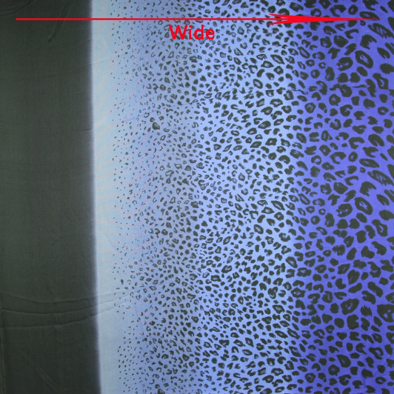 Speciale pura seta tessuto di seta QiLi garza tessuto della stampa del leopardo graduale di tono, SFF119