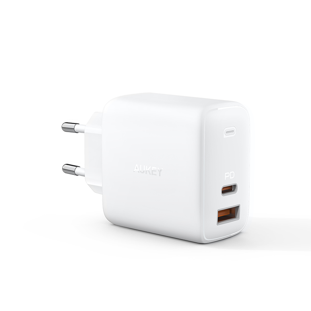 AUKEY PA-B3 65W PD szybka ładowarka ścienna ue usa typ C stacja ładująca USB dla iphone&#39;a dla ładowarki do telefonu Macbook: EU White