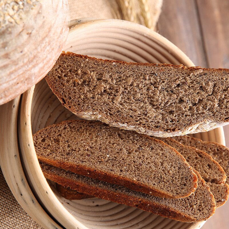Brød opbevaring flet kurv gæring rattan kurv rund ovil brød baguette dej land hævning bageværktøj