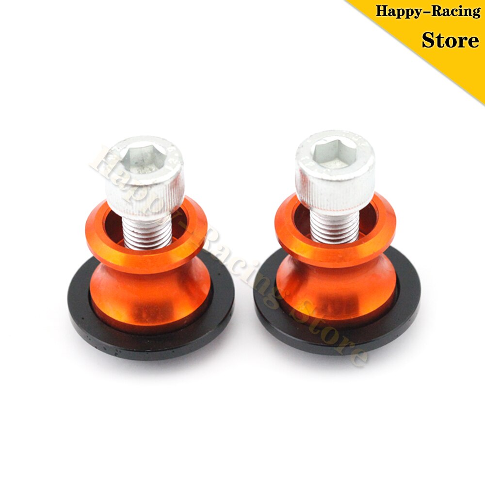 Tornillo de soporte de cadena Swingarm Spools Crash Slider para KTM DUKE RC 125 200 250 390 accesorios de motocicleta, piezas de soporte 10mm tallado