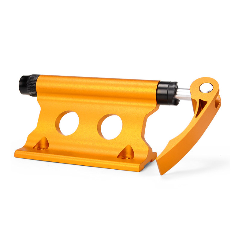 Horquilla delantera de bicicleta QR, Clip fijo, estante de equipaje para bicicleta de montaña, coche y SUV, accesorios de marco fijo portátiles modificados, suministros de equitación: YELLOW