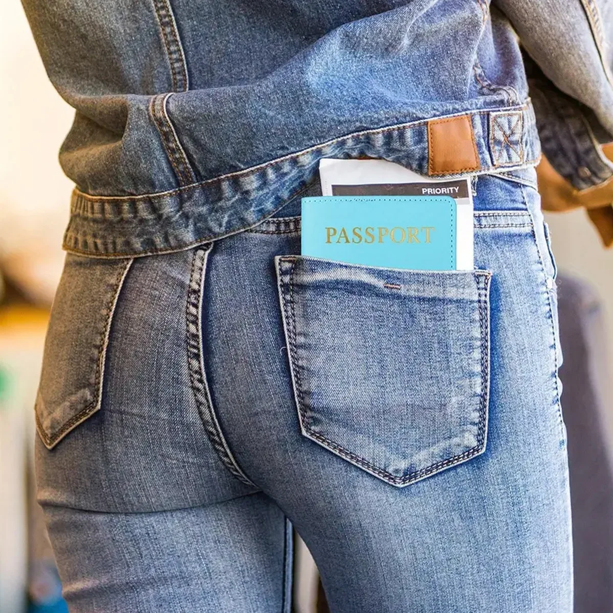 Funda dorada para pasaporte de viaje para hombre y mujer, funda de cuero PU con mapa de billetes, fundas para pasaporte, accesorios protectores para pasaporte