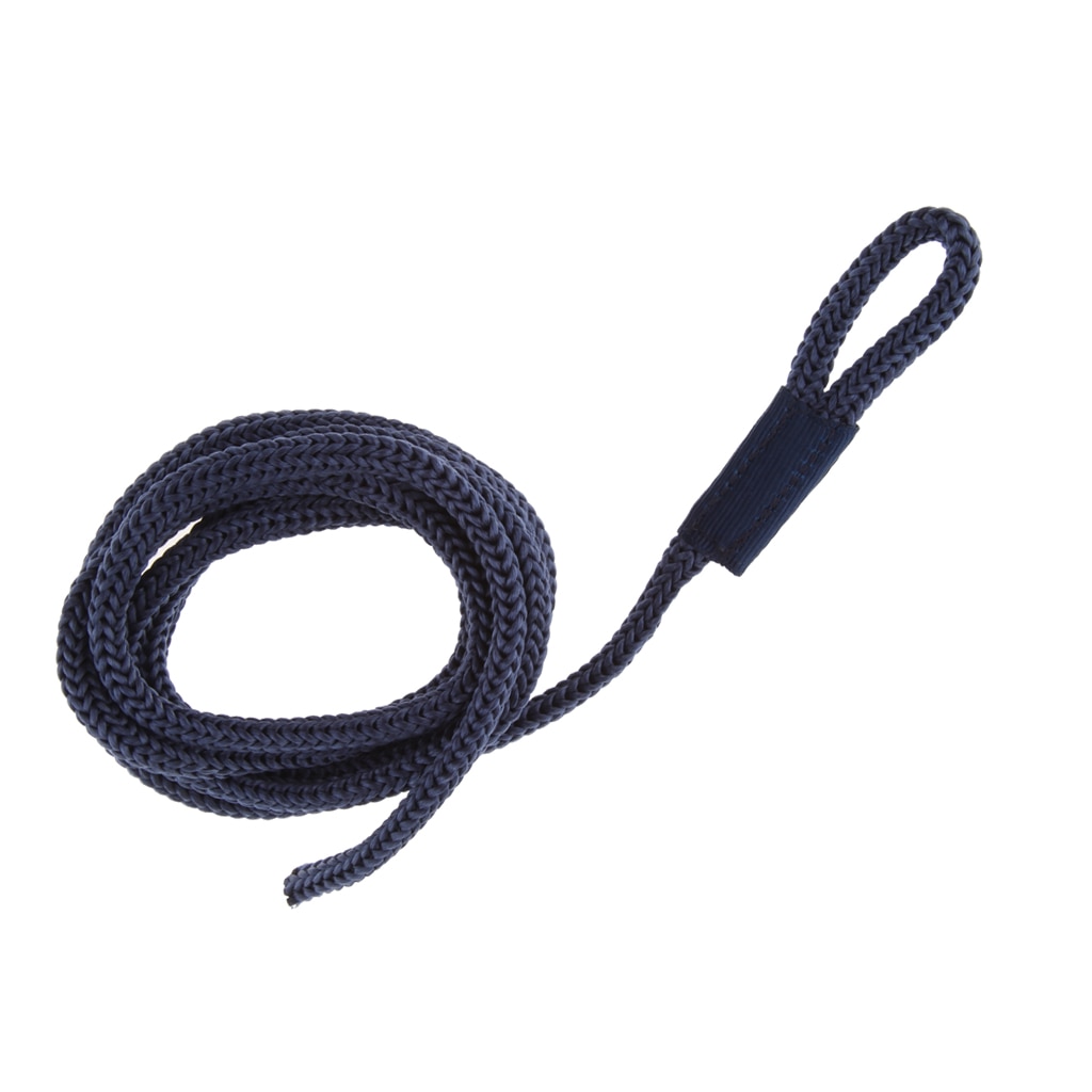Ligne de quai en Nylon tressé bleu | Ligne d'amarrage de bateau blanche de 1/4 pouces X 5 pouces