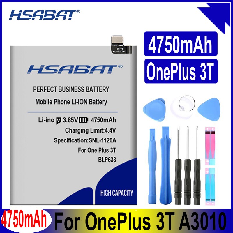 HSABAT BLP633 BLP637 BLP571 BLP597 BLP613 BLP607 BLP657 BLP685 Battery for Oneplus 1+ 1 + for one Plus 2 3 5 6 6T X 3T A3010