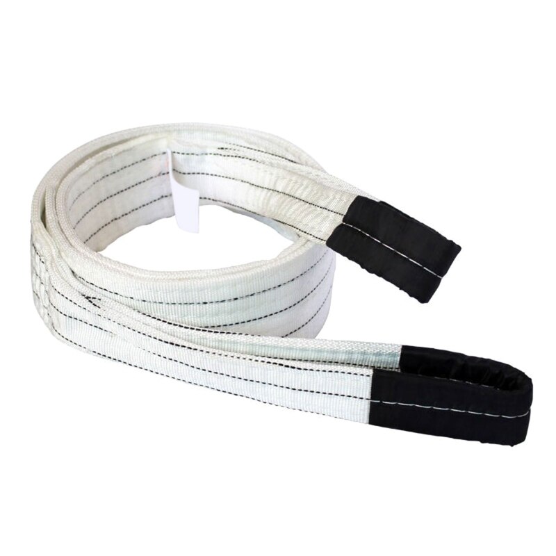 1m/2m/3m Lifting Straps Red+White Polypropylene Lifting Slings Crane Slings Industrial Flat Slings Tow Strap